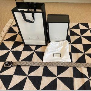 Gucci Supreme Canvas Belt